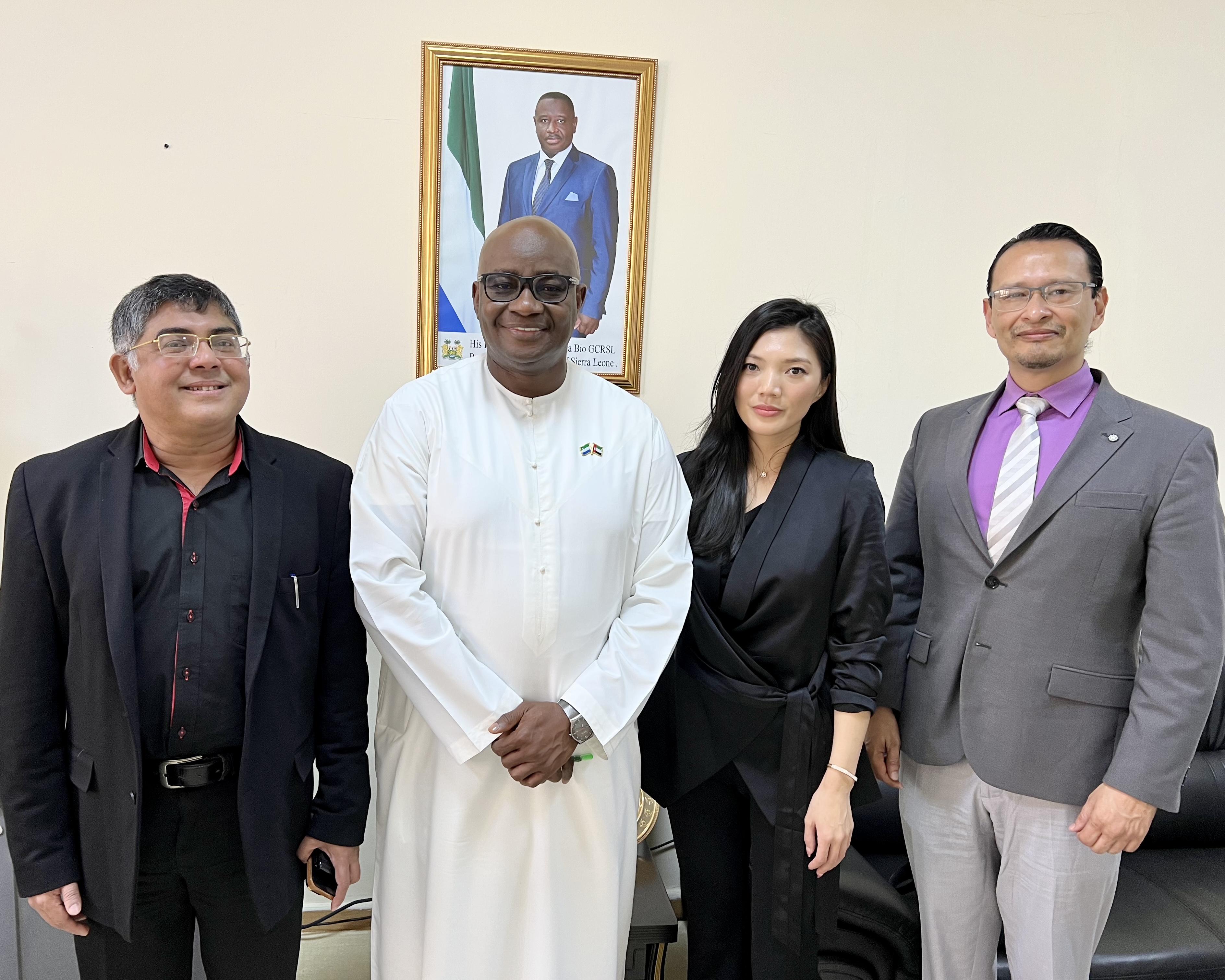 Visita a embajada de Sierra Leona, Abu Dhabi, 2023